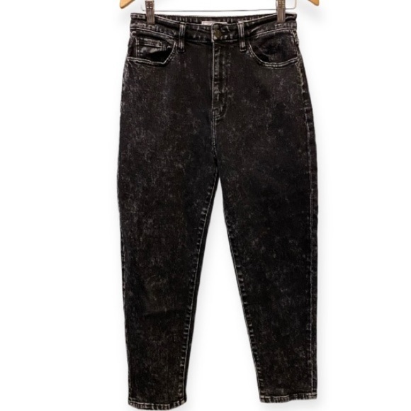 KanCan 27 (7) Ultra High Rise Baggy Fit Black Jeans Womens Stretch Acid Wash - Picture 4 of 15